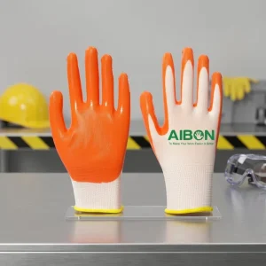 ANSI ISEA Cut Level 3 Grey Speckled Nitrile-Coated Abrasion-Resistant Gloves