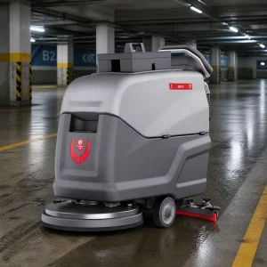 ARES550 Self-Propelled Compact Walk-Behind Industrial Electric Floor Scrubber Dryer for Factory