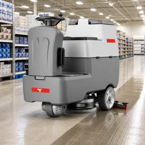 ARES600 Ride-on Electric Floor Scrubber for Industrial Tile Cleaning