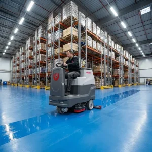 ARES700 Commercial Self-Propelled Ride-on Floor Scrubber for Marble, Ceramic Tile, PVC and Epoxy Floors