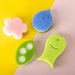 Abrasive Polyurethane Foam Sponge Scrubber and Kitchen Scouring Pad