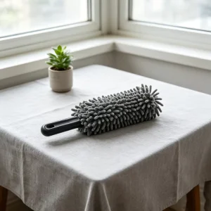 Absorbent Chenille Car Duster Brush with Long Handle for Interior Dashboard Cleaning and Detailing
