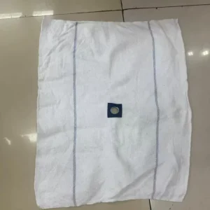 Absorbent Cotton Mop Cleaning Cloth White Floor Cloth with Central Hole