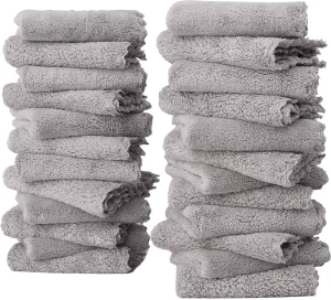Absorbent Dish Cloths Quick Drying Kitchen Towels Coral Fleece Reusable Cleaning Dishcloths Set for Housecleaning