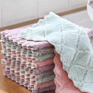 Absorbent Eco Friendly Digital Dish Cloth Towel Superfine Fiber for Kitchen and Computer Lens Cleaning Wiping Tools Bag