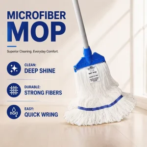 Absorbent Microfiber String Wet Mop for Home Hotel Commercial Floor Cleaning