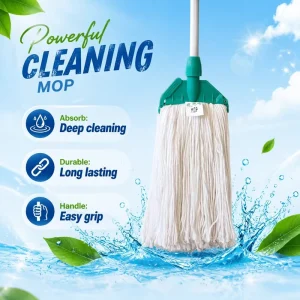 Absorbent Polyester Yarn Wet Mop for Home Hotel Kitchen Floor Cleaning