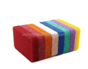 Absorbent Silicone Kitchen Scrubber Sponges and Scouring Pads for Dish Cleaning