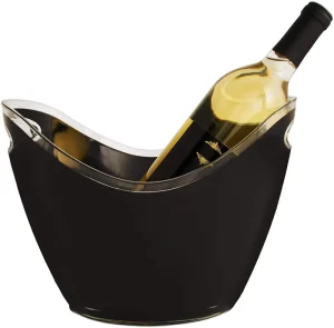 Acrylic Ice Bucket Multiple Colors Wine Champagne Beer Plastic Ice Bucket with Handles