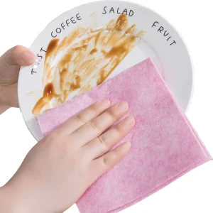 Acrylic Nonwoven Household Dishcloth Non Stick Highly Absorbent Lint Free Kitchen Cleaning Scouring Pad & Towel