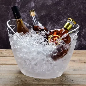 Acrylic Plastic Ice Bucket High Color Value Commercial for Home Bar KTV 4L 8L Modern Minimalist Gift Box