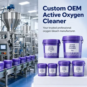Active Oxygen Cleaner Powder 1kg Stain Remover Whitening SASO Certified Floral Fragrance Family