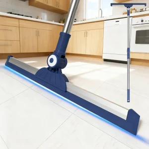 Adjustable 52cm Silicone Scraper Squeegee Stainless Steel Handle Water Broom Window Glass Door Floor Tile Cleaning OEM