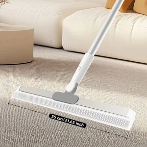 Adjustable 55cm Silicone Scraper Squeegee Window Cleaner Wiper for Cleaning Floor Glass Door Tile Wall Window Convenient Handle