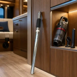 Adjustable Metal Telescopic Wand for RV Yacht Vacuum Cleaning Space Saving Chrome Extension Pipe WL C.801
