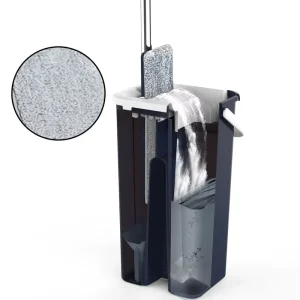 Adjustable Spray Rinse Mop Bucket with Automatic Wringer, Large Capacity