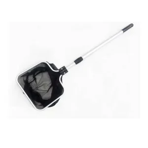 Adjustable Telescopic Fish Net Square Fine Mesh Aquarium Fish Net Aluminum Handle Fish Catching Net Koi Fish