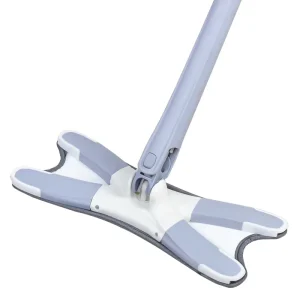 Adjustable X-Type Microfiber Flat Mop with Steel Pole
