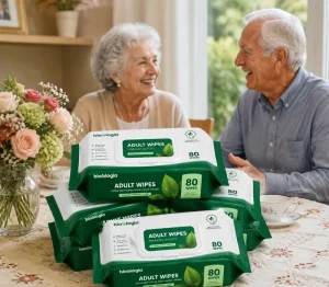 Adult Disinfection Wet Wipes Alcohol-Free Eco-Friendly Custom Logo Packaging for Incontinence Patients
