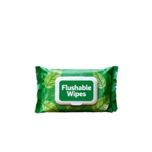 Adult Wet Wipes 80pcs OEM Biodegradable Flushable Polyester Eco-Friendly Fluorescent-Free Hypoallergenic