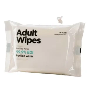 Adult Wet Wipes, Eco-Friendly, 99.9% EDI-Purified Water, Extra-Large Thick, Alcohol-Free