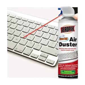 Aeropak 650ml High Pressure Compressed Air Cleaner Eco Friendly 80% Active Ingredients Private Label Air Duster Spray