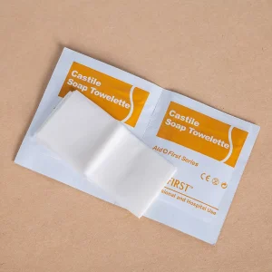 Alcohol Free Castile Soap Towelettes Individually Wrapped No Rinse Gentle Wound Cleansing Wipes First Aid Kit Hospital