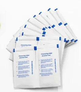 Alcohol-Free Cleansing Wipes Disposable Antiseptic Cleaning Wipes Individual Packet for First Aid Kit Skin Surface Cleaning