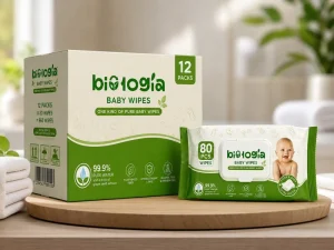 Alcohol Free Pre moistened Towelettes Biodegradable Baby Water Wipes Custom with Aloe Infused