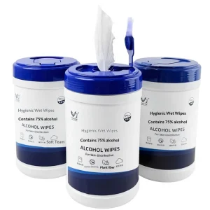 Alcohol Wipes 80 Count 75% Alcohol Antiseptic Household Single Use Hygienic Cleaning Disinfecting Spunlace 170x140mm