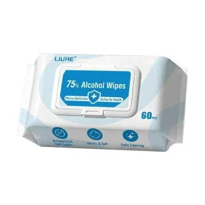 Alcoholic Wipes Patient Use Eco Friendly Antiseptic Custom 60 Sheets Per Pack High quality Ingredients 99.9% Sterilization