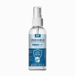 All English Transparent Waterless Gel 100ml No Rinse Hand Sanitizer Antibacterial Disinfecting 75% Alcohol Quick Drying Chemical