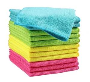 All Purpose Absorbent Polyester Microfiber Cleaning Cloth Lint Free Reusable Washable Towel for Car Household Washcloths Rags