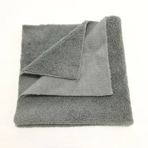 All Purpose Car Cleaning Towel Double Pile 320gsm Edgeless Microfiber Cleaning Cloth for Car