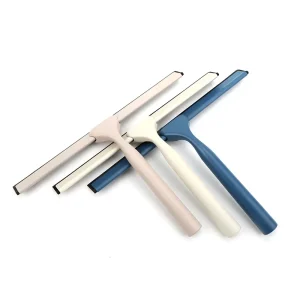 All Purpose Color Stainless Steel Squeegee for Bathroom Shower Doors Mirrors Tiles and Car Windows with Adhesive Hanging Hook