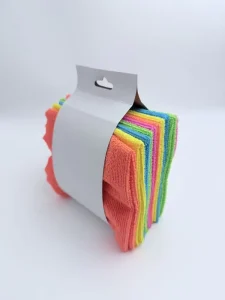 All Purpose Eco Friendly Microfiber Cloths Square Warp Knitted Towel for Car Kitchen Cleaning