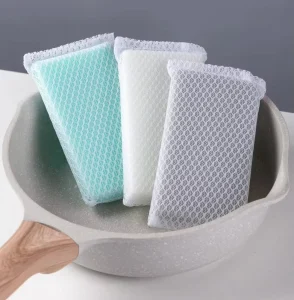 All Purpose Eco Friendly Rectangle Sponges Non Scratch for Washing and Cleaning Dishes Premium Kitchen Scrubbers 8 Piece Set