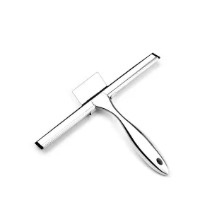 All-Purpose Shower Squeegee for Shower Doors, Bathroom, Window and Car Glass – Stainless Steel, 10 Inches
