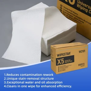 All Purpose Wiping Wipes PP Wood Pulp No Lint 55gsm Eco friendly Disposable Cleaning Cloths Spunlace Non woven Fabric