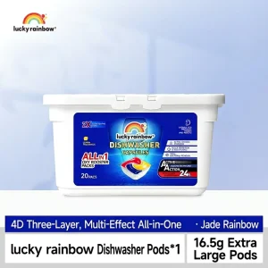 All-in-1 Dishwasher Detergent Pods 20pcs/Box with Oxy Booster