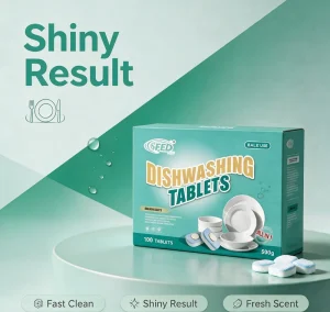 All in One Dishwasher Cleaner Pods Solid Concentrated Detergent for Automatic Machine