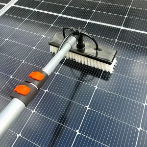 Aluminium Telescoping Manual Water Spray Brush for Cleaning Photovoltaic Solar Panels for Home Use Commercial