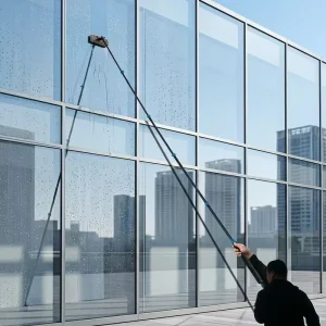 Aluminum Alloy Telescopic Pole Mop with Cleaning Brush and Solar Panel Cleaning Kit