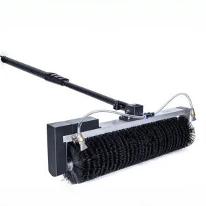 Aluminum Alloy Telescopic Solar Panel Cleaning Brush 120W Brushless Motor PBT Bristle 3.5/5.5/7.5M Sizes Roof