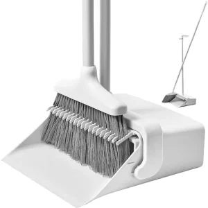 Aluminum Broomstick and PP Broom Head with Iron Pole, 120cm, Hard Bristles