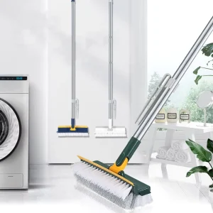 Aluminum Handle Broom and Dustpan Set for Household Floor Cleaning