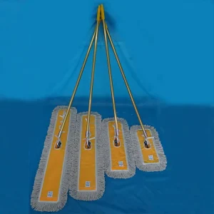 Aluminum Handle Yellow Backing Cotton Mop for Shopping Mall and Office Maintenance
