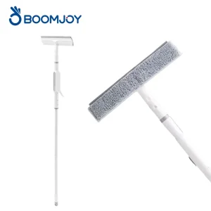 Aluminum Telescopic Window Squeegee with Spray Microfiber Pad 3 in 1 Window Cleaner Glass Wiper Scrubber for Home Office
