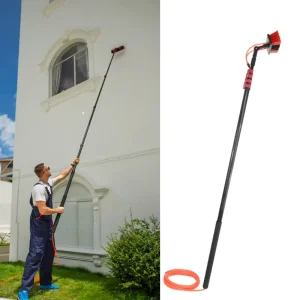 Aluminum Window Cleaning Brush Water Fed Pole Telescopic Extension Pole Thickened 6063 T5 Aluminum Alloy Cleaning Tool