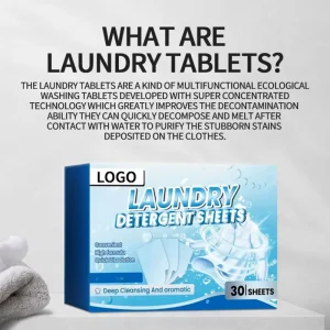 Anti-Color-Bleeding Laundry Tablets High Foam Easy Rinse